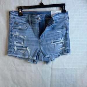 American Eagle Outfitters Jean Shorts Cut-Off High Rise Shortie Size 6 NWT